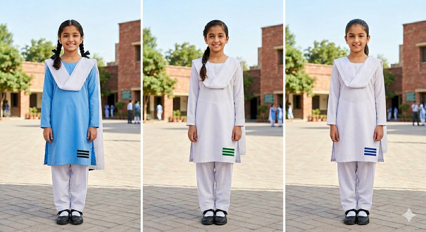 Girls Uniform Collage